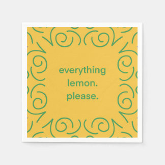 Lemon Napkins Serviette