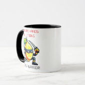 Lemon Ninja Warrior mit Schwertern Tasse (Vorderseite Links)