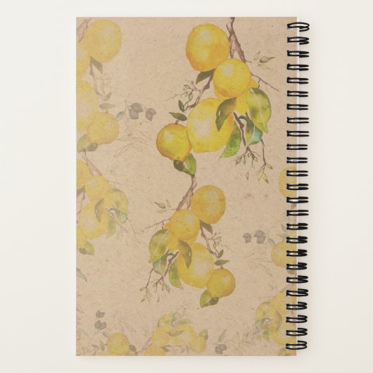 Lemon Notebook Notizblock (Rückseite)