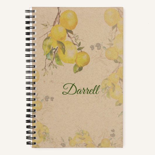 Lemon Notebook Notizblock (Vorderseite)