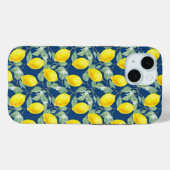 LEMON OBST BLAUE HINTERGRUND Case-Mate iPhone HÜLLE (Rückseite (Horizontal))