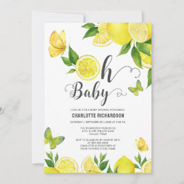 Lemon Oh Baby Citrus Baby Dusche Personalisiert Einladung