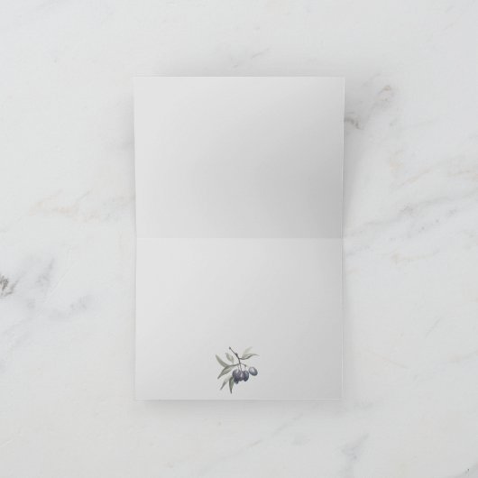 Lemon & Olive Dankeskarte (Innenseite)