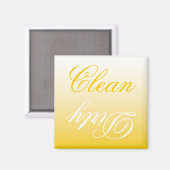 Lemon Ombre Geschirrspüler sauber/dreckig Magnet (Vorderseite/Rückseite)
