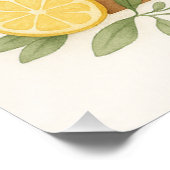 Lemon on Bear Kinderzimmer Wall Art Poster (Ecke)