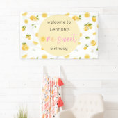 Lemon One Sweet Birthday Banner (Insitu)