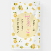Lemon One Sweet Birthday Banner (Vertikal)