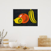 Lemon, Orange Banana - Matchbox Print - Aesthetic Poster (Küche)