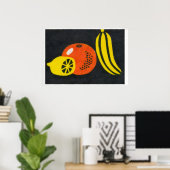 Lemon, Orange Banana - Matchbox Print - Aesthetic Poster (Heimbüro)