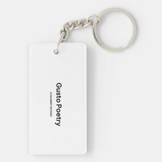 Lemon & Orange Gusto Poetry Schlüsselanhänger (Rückseite)