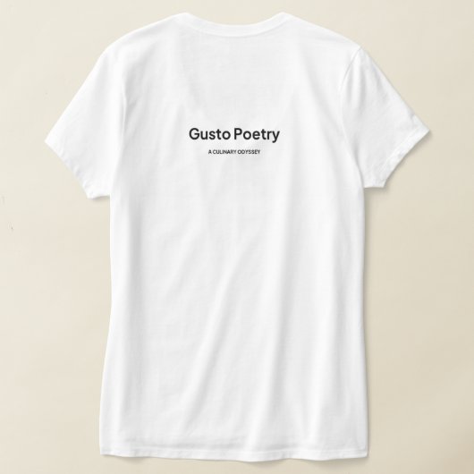 Lemon & Orange Gusto Poetry T-Shirt (AblageHinten)