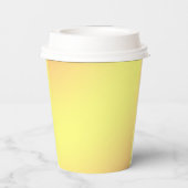 Lemon Orange Textur Farbe, Papier Party Cups Pappbecher (Rückseite)