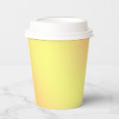 Lemon Orange Textur Farbe, Papier Party Cups Pappbecher (Vorderseite)