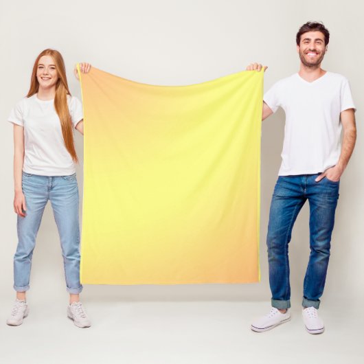 Lemon Orange Texture Color, Med Fleece Blanket (Beispiel)