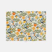 Lemon Orchard Dream Fleecedecke (Vorderseite (Horizontal))