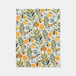 Lemon Orchard Dream Fleecedecke