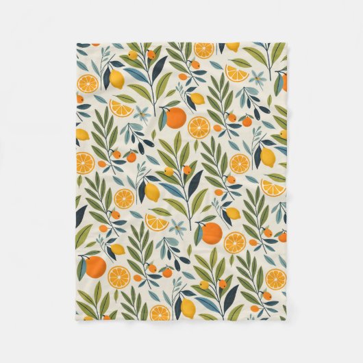 Lemon Orchard Dream Fleecedecke (Vorderseite)