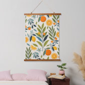 Lemon Orchard Dream Wandteppich Mit Holzrahmen (Schlafzimmer)
