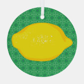 Lemon Ornament Aus Glas (Rückseite)