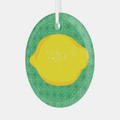 Lemon Ornament Aus Glas (Vorderseite links)