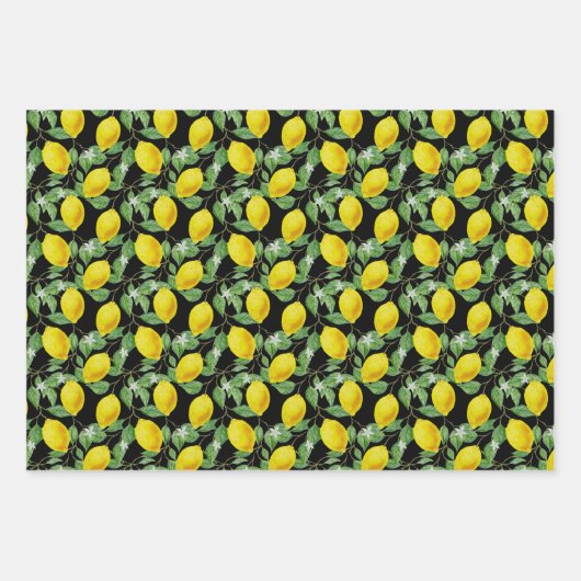 Lemon Pack Packpapier-Blätter Geschenkpapier Set (Vorderseite 3)