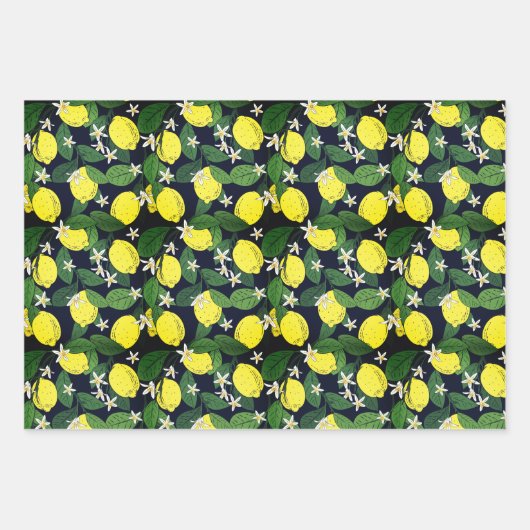 Lemon Pack Packpapier-Blätter Geschenkpapier Set (Vorderseite 2)