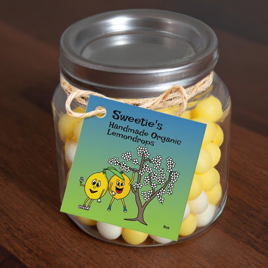 Lemon Pals Funny Cartoon Marmalade Candy and more Geschenkanhänger