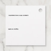 Lemon Pals Funny Cartoon Marmalade Candy and more Geschenkanhänger (Rückseite)