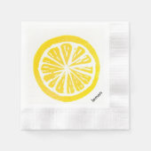 Lemon Paper Cocktail Napkins Serviette (Vorderseite)