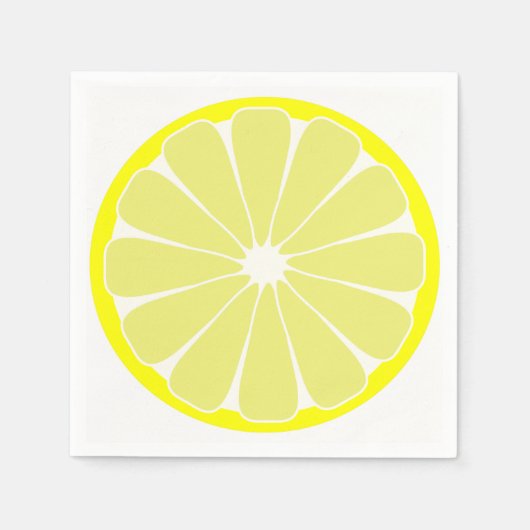 Lemon Paper Party Napkins Serviette (Vorderseite)