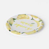 Lemon Paper Teller Hauptpresse Brautparty (Schrägansicht)