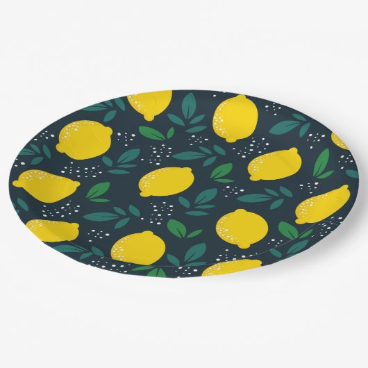 Lemon Pappteller (Schrägansicht)