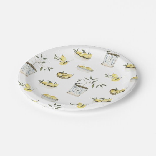 Lemon Pappteller (Schrägansicht)