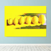 Lemon Parade Abstraction Leinwanddruck (Insitu (Holzboden))