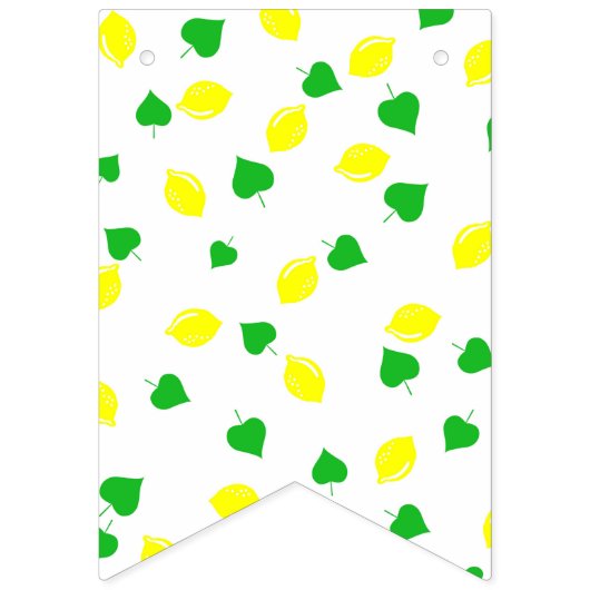 Lemon Party Bunting Flags Wimpelkette (Zweite Fahne)