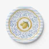 Lemon Party Plate for Kids Birthday Pappteller (Vorderseite)