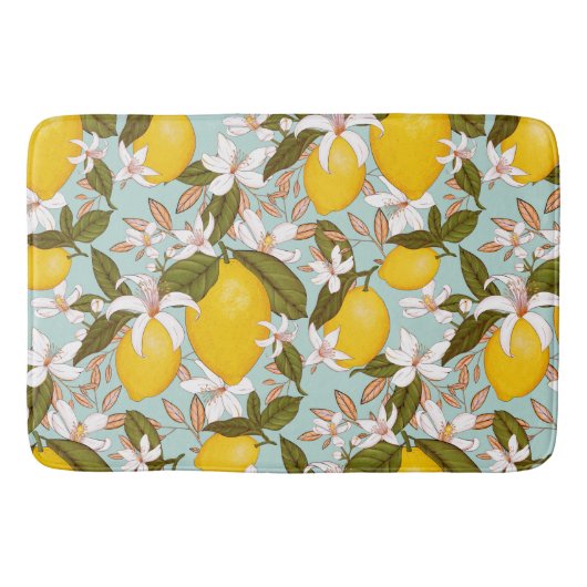 Lemon Pattern Badematte (Vorderseite)