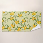 Lemon Pattern Badetuch Set Badehandtuch (Badehandtuch)