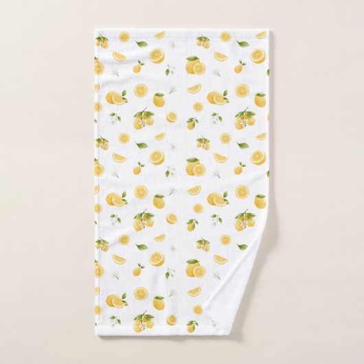 Lemon Pattern Badhandtuch Set (Handtuch)
