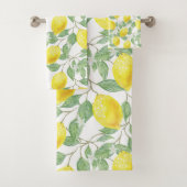 Lemon Pattern Badhandtuch Set (Insitu)