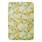 Lemon Pattern Bath Mat Badematte (Vorderseite Vertikal)