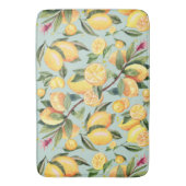 Lemon Pattern Bath Mat Badematte (Vorderseite Vertikal)
