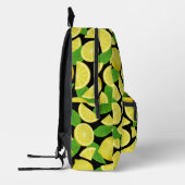 Lemon Pattern Bedruckter Rucksack (Links)