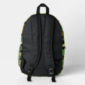 Lemon Pattern Bedruckter Rucksack (Rückseite)