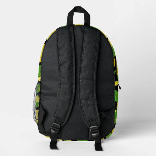 Lemon Pattern Bedruckter Rucksack (Rückseite)