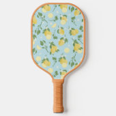 Lemon Pattern Blue Pickleball Paddle (Vorderseite)