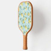 Lemon Pattern Blue Pickleball Paddle (Links)