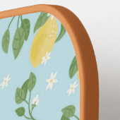 Lemon Pattern Blue Pickleball Paddle (Linke Seite)