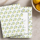 Lemon Pattern Bridal Shower Invitations Einladung