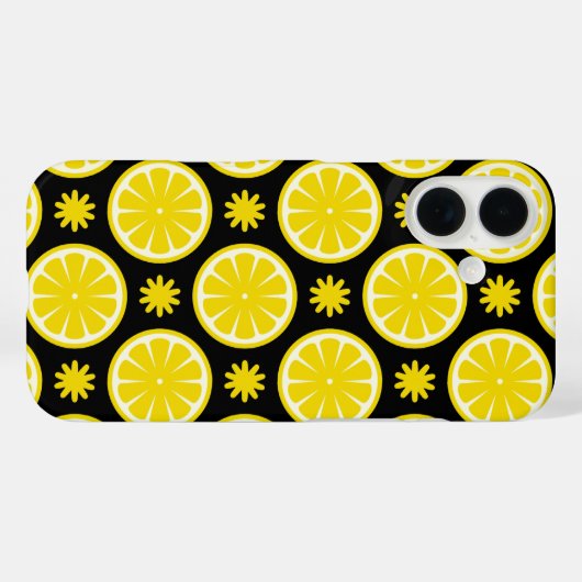 Lemon Pattern Case-Mate iPhone Hülle (Rückseite (Horizontal))